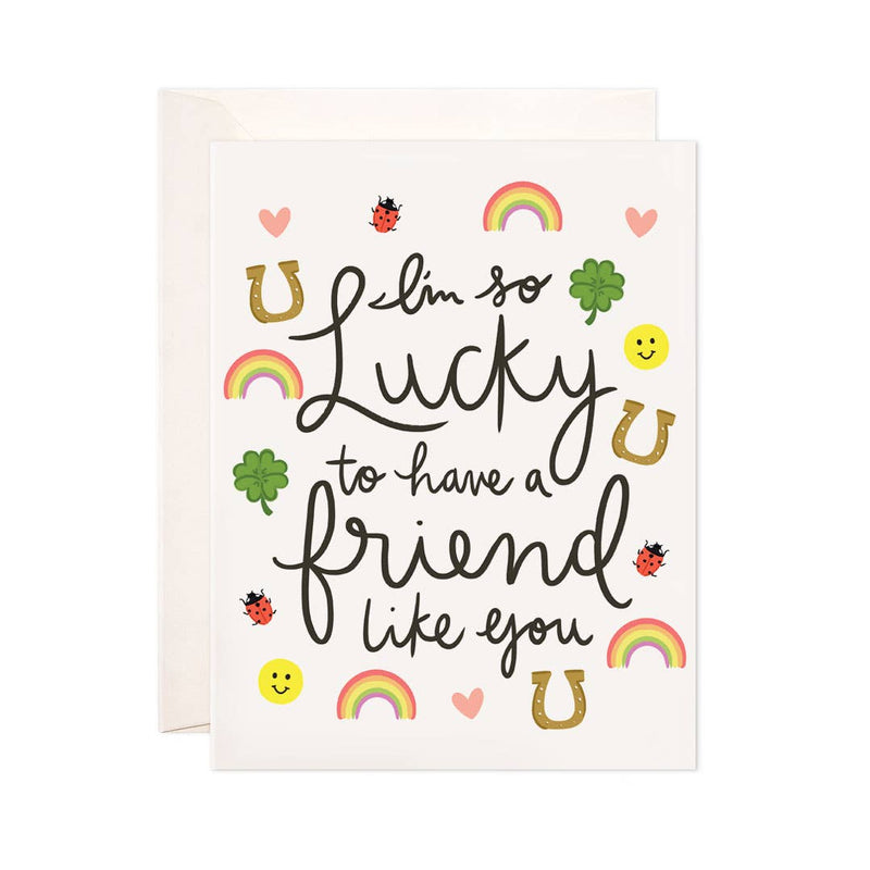 Bloomwolf Studio Lucky Friend Greeting Card