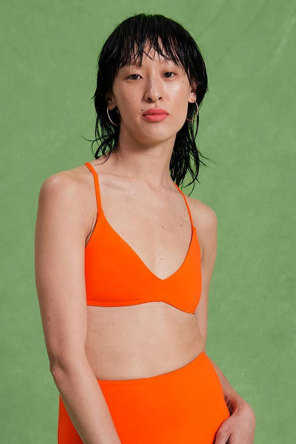 GIRLFRIEND COLLECTIVE Lanai Bikini Top in Koi