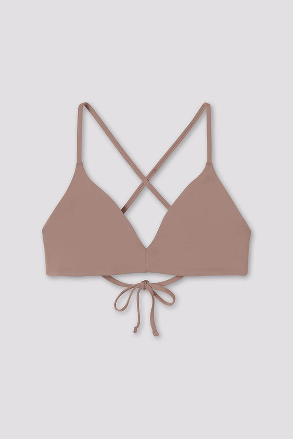 GIRLFRIEND COLLECTIVE Lanai Bikini Top in Equator