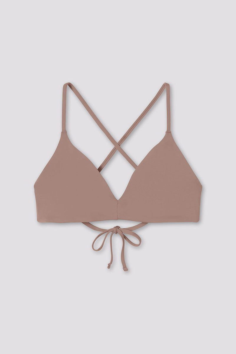 GIRLFRIEND COLLECTIVE Lanai Bikini Top in Equator