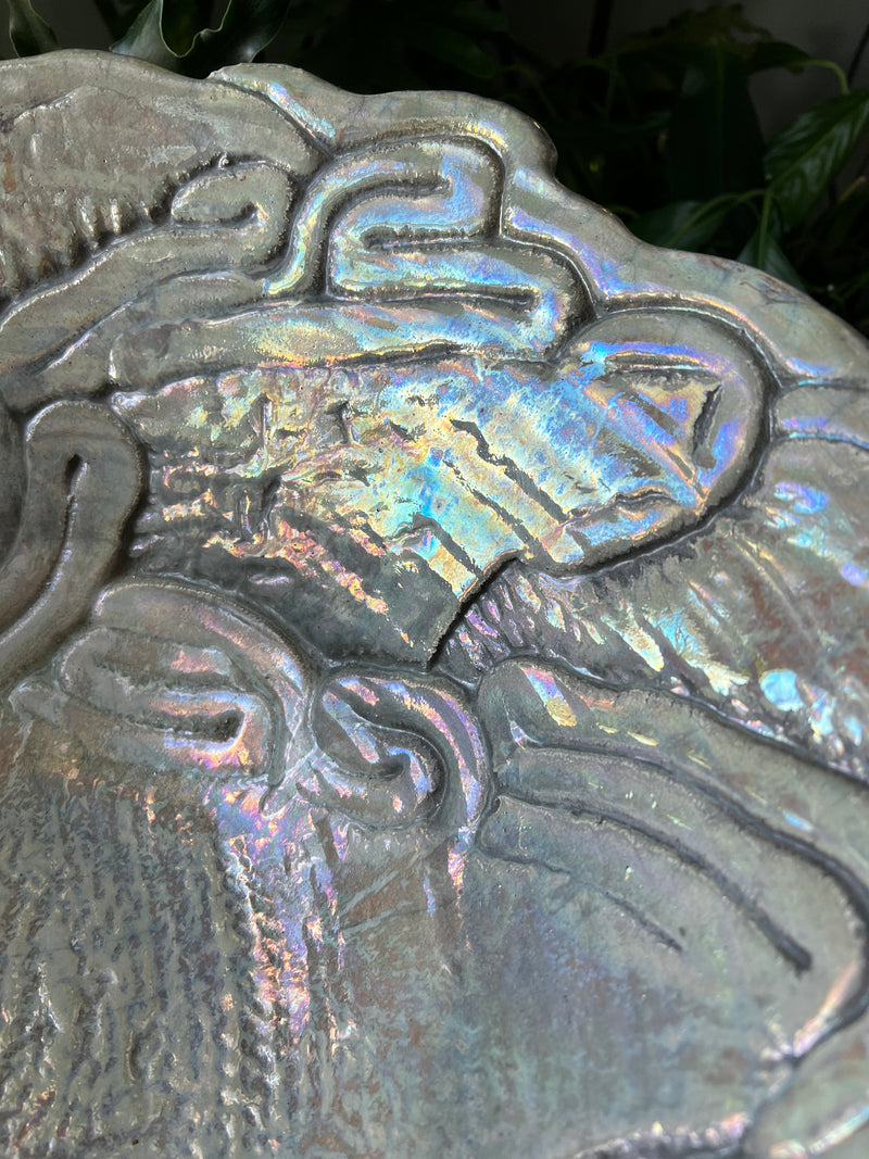 Tony Evans Raku 2 Signed XL Bowl