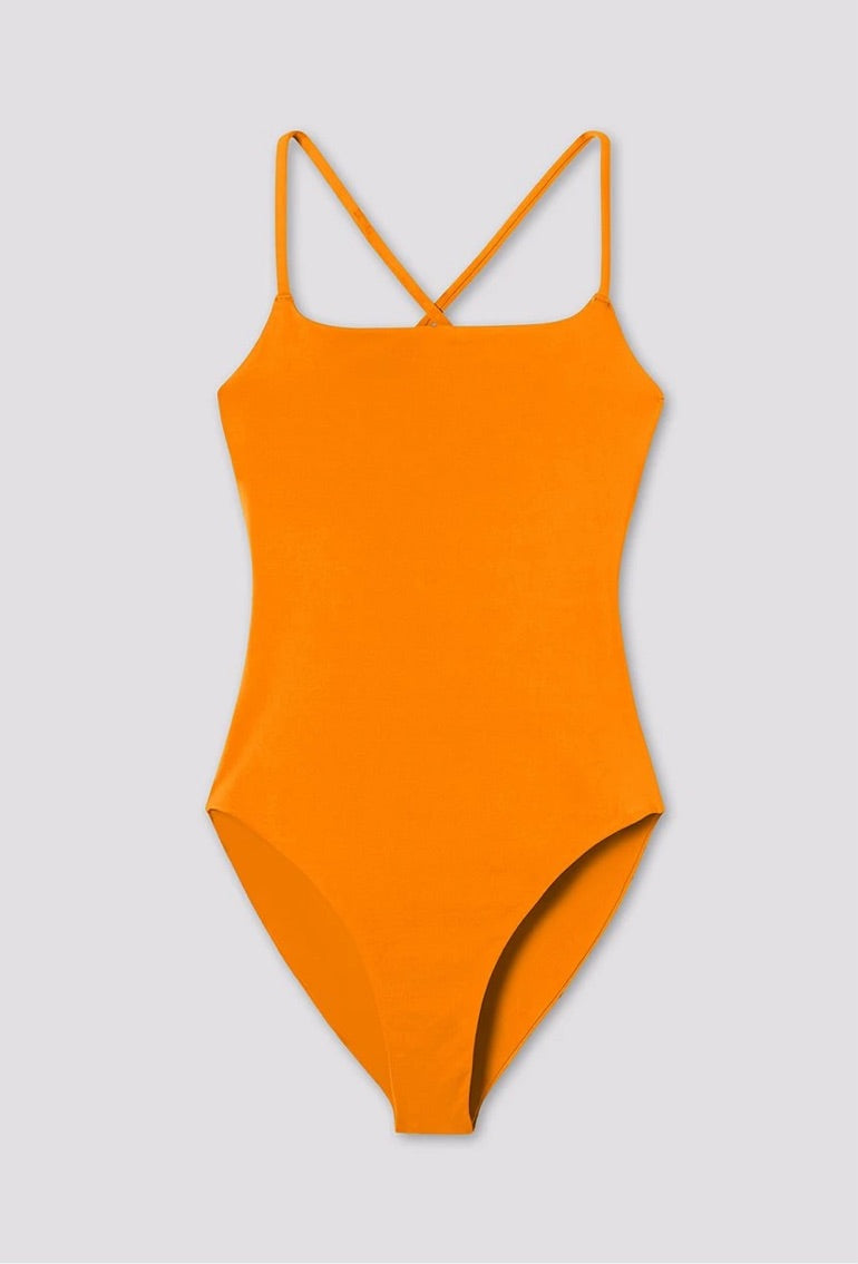 GIRLFRIEND COLLECTIVE Clemente One Piece Swimsuit in Spritz FINAL SALE