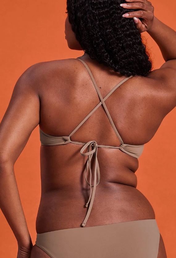 GIRLFRIEND COLLECTIVE Lanai Bikini Top in Equator