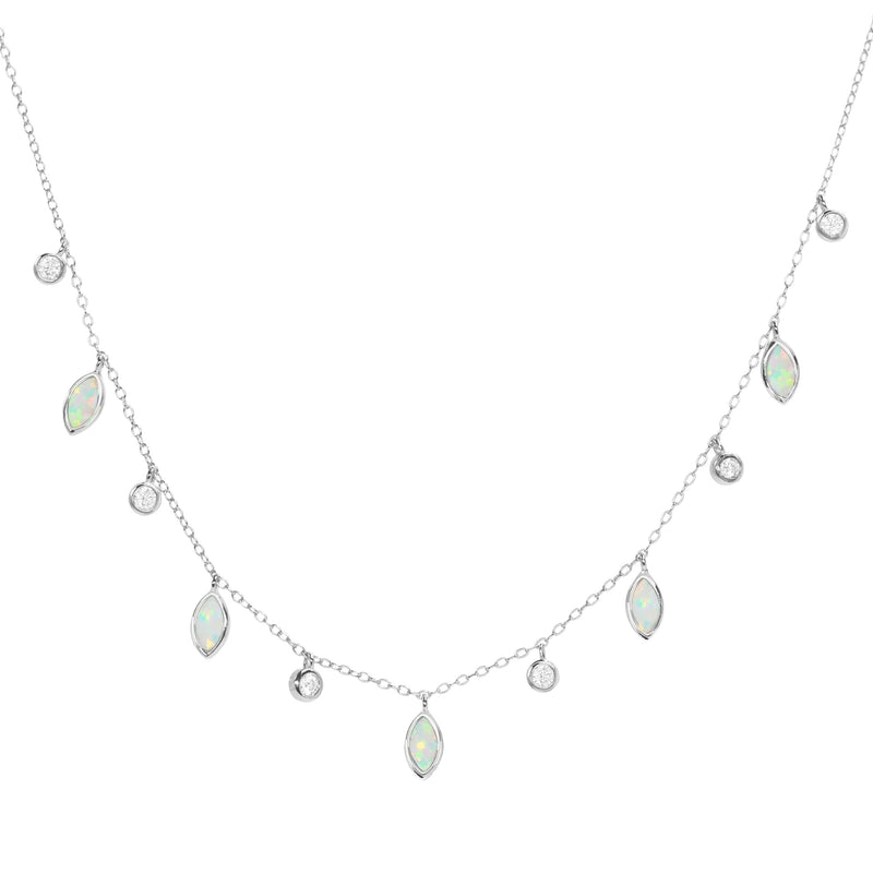 DROPS OF SPRING OPAL NECKLACE